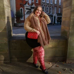 Diamond Tights - Burgundy