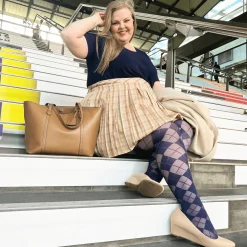 Diamond Tights - Navy