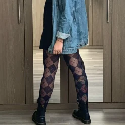 Diamond Tights - Navy