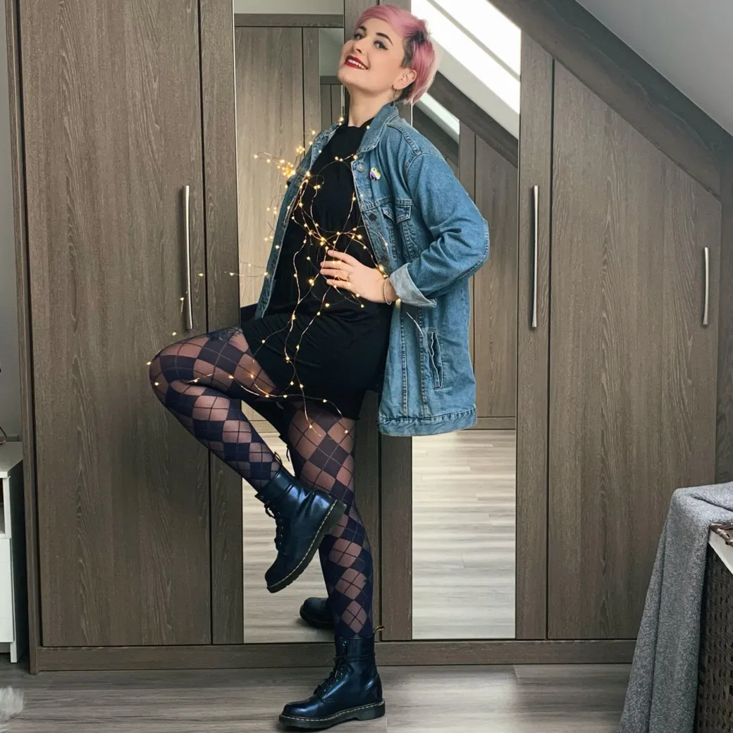 Diamond Tights - Navy