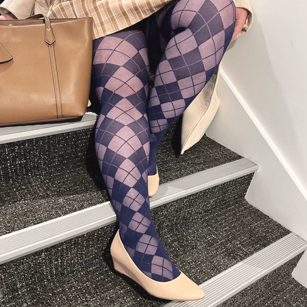 Diamond Tights - Navy