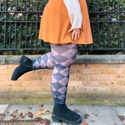 Diamond Tights - Navy