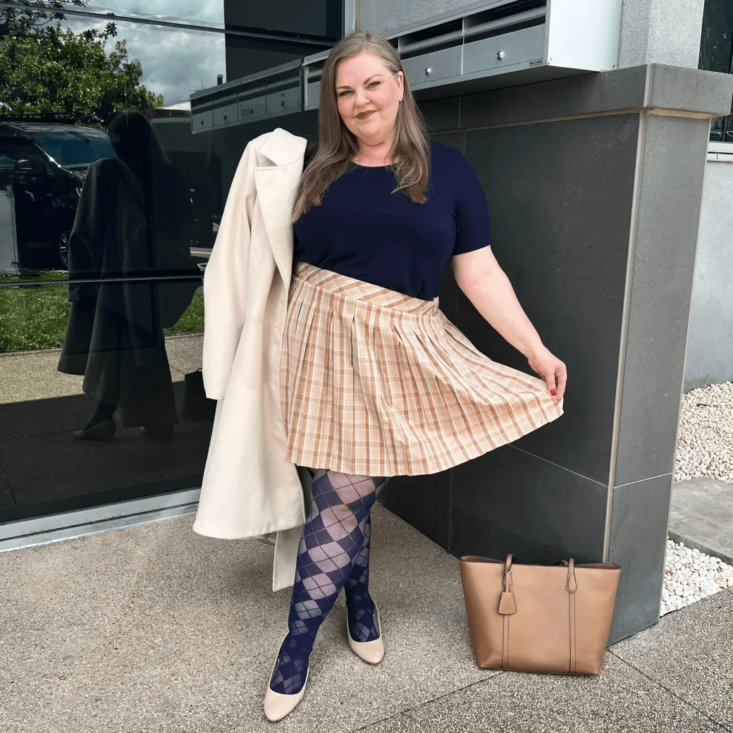 Diamond Tights - Navy