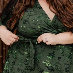 Dinosaur Wrap Dress - Brachio de Joy