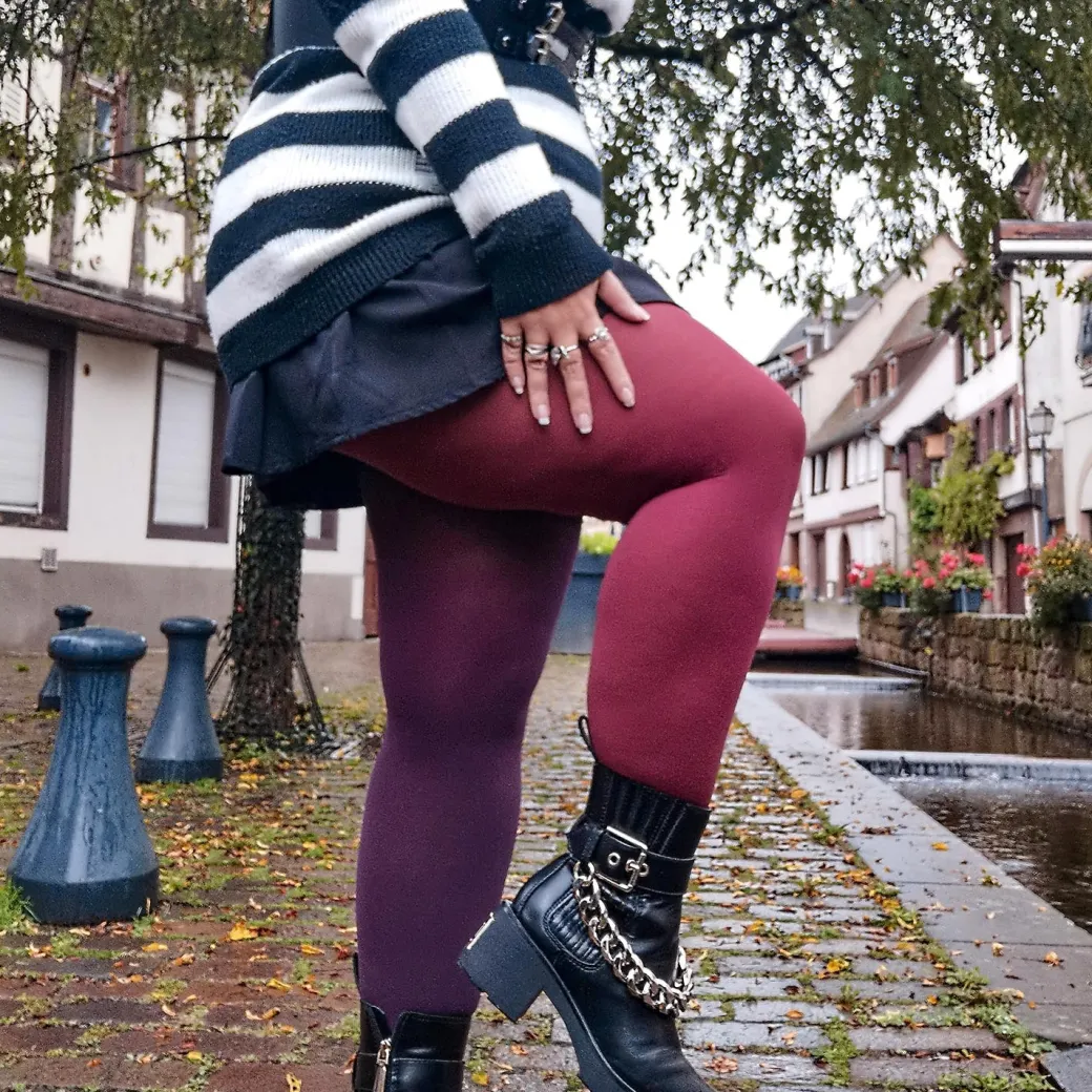 Duo Tights - Plurgundy