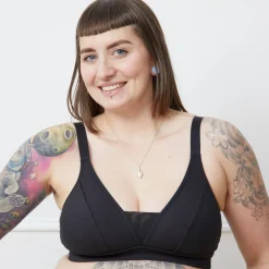 Everyday Ribbed Bra - Black