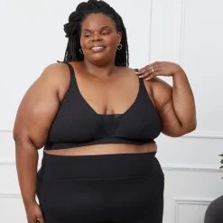 Everyday Ribbed Bra - Black