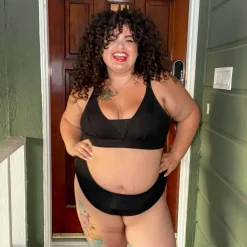 Everyday Ribbed Bra - Black
