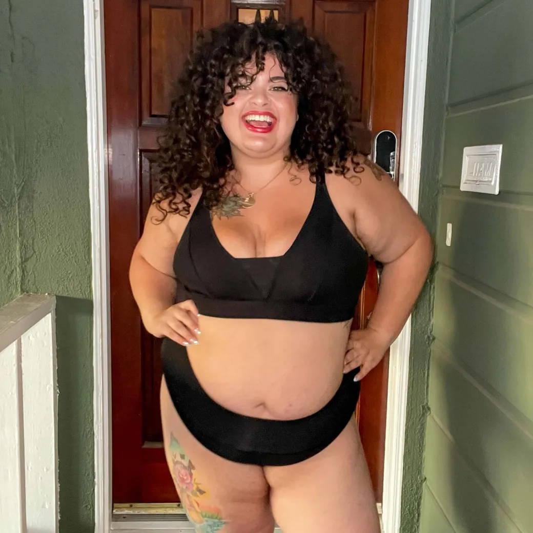 Everyday Ribbed Bra - Black