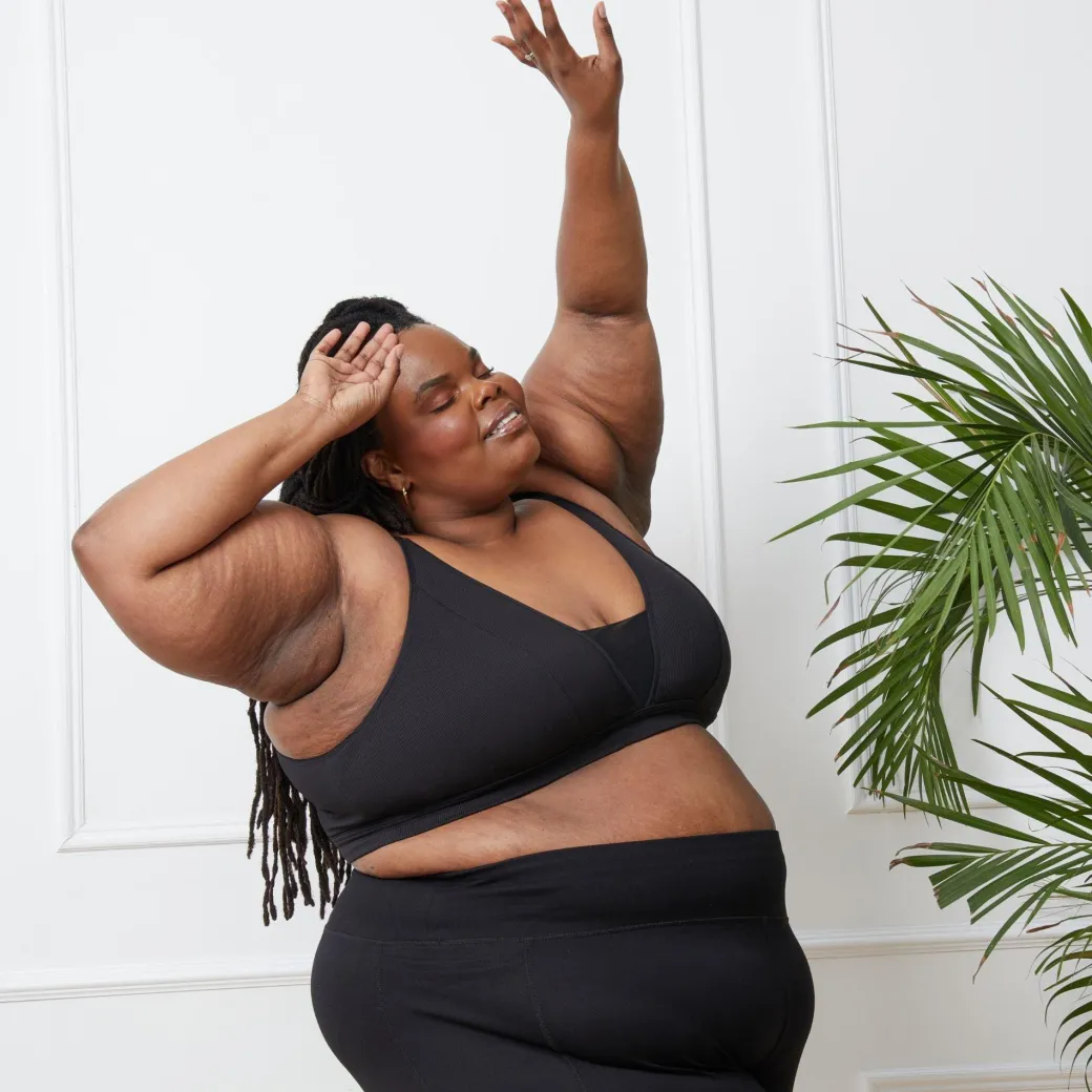 Everyday Ribbed Bra - Black