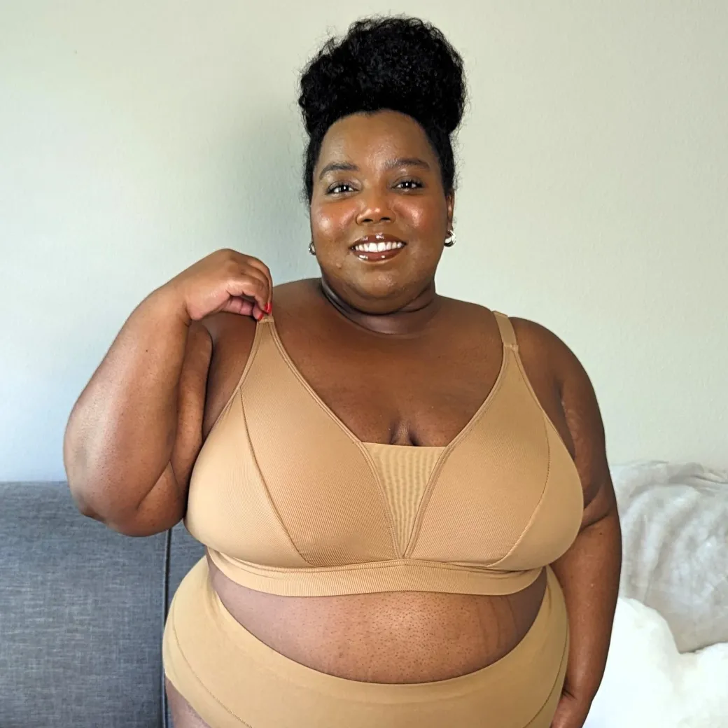 Everyday Ribbed Bra - Caramel