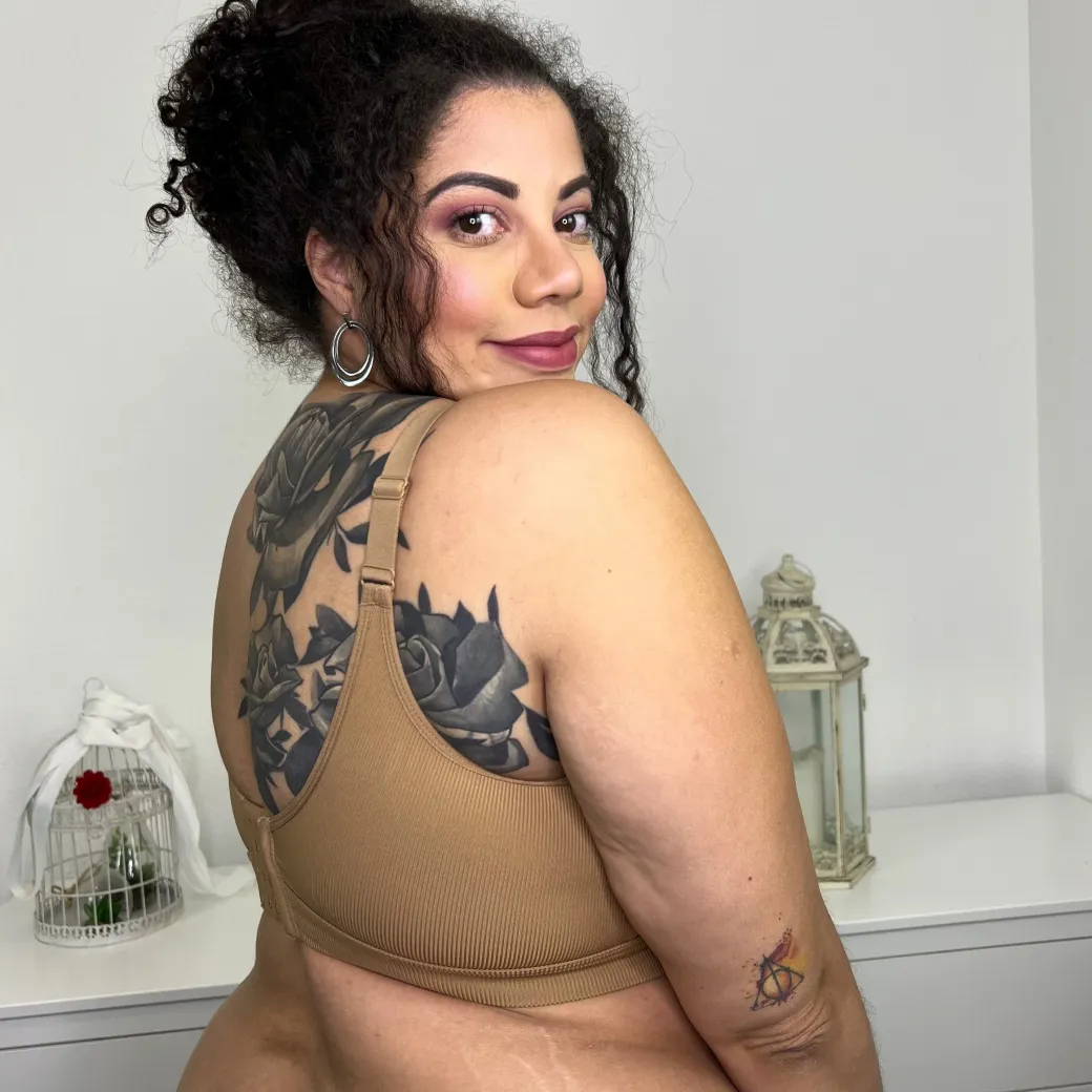 Everyday Ribbed Bra - Caramel