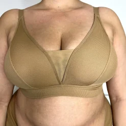 Everyday Ribbed Bra - Caramel