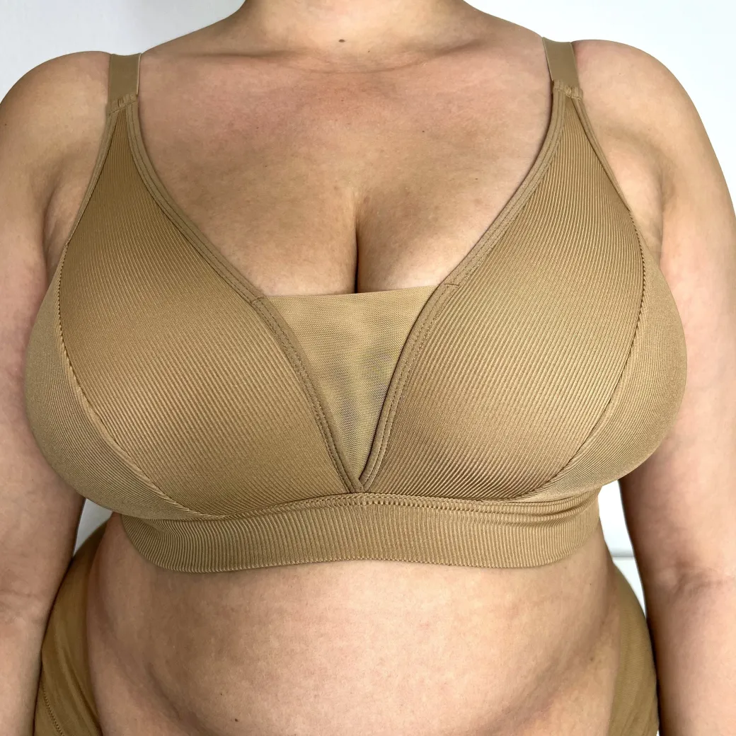Everyday Ribbed Bra - Caramel
