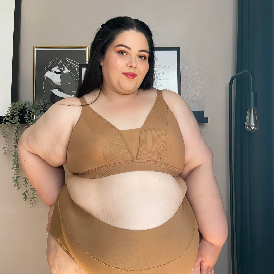 Everyday Ribbed Bra - Caramel