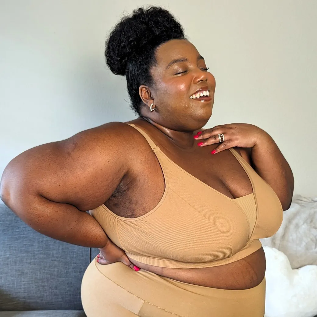 Everyday Ribbed Bra - Caramel