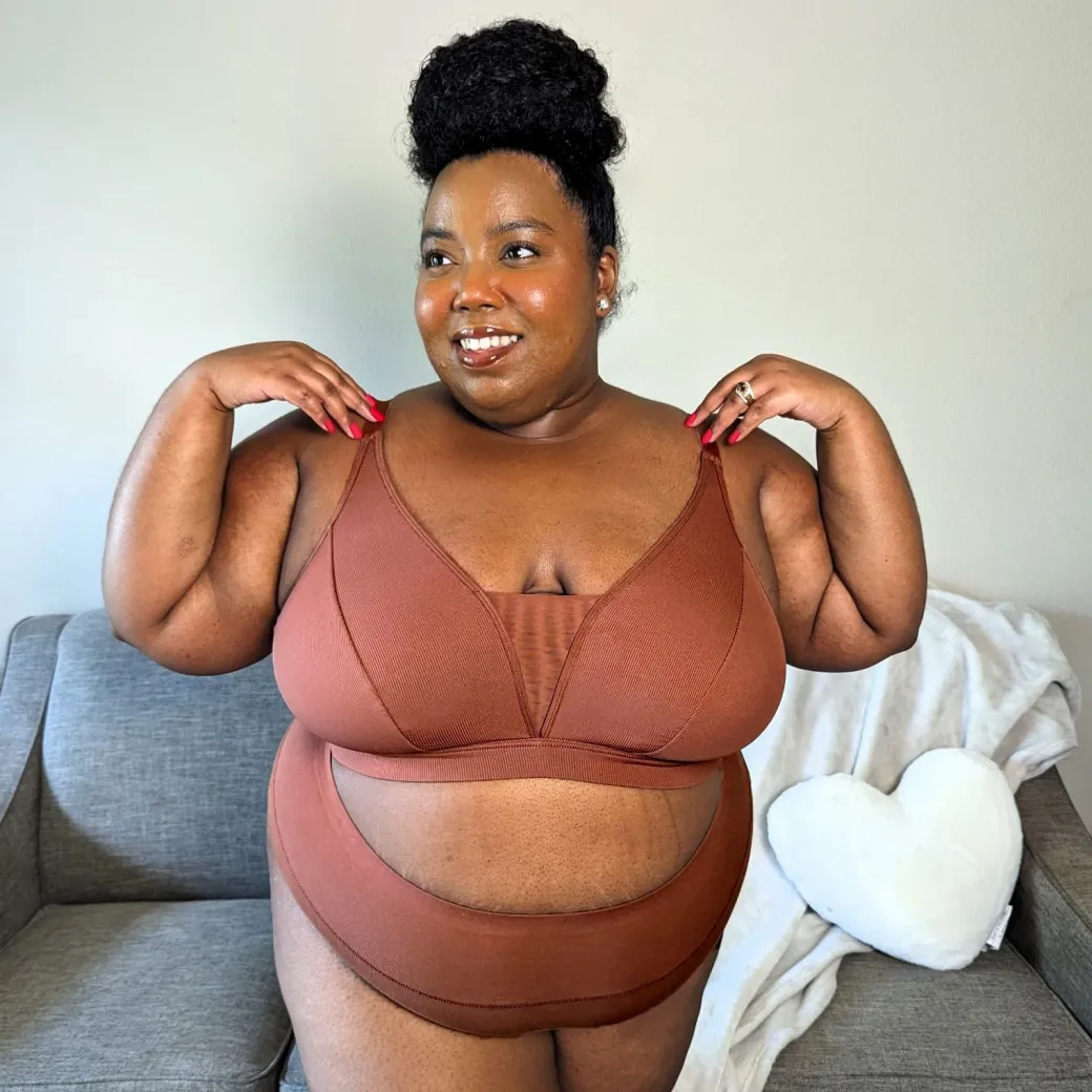 Everyday Ribbed Bra - Root Beer