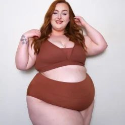 Everyday Ribbed Bra - Root Beer