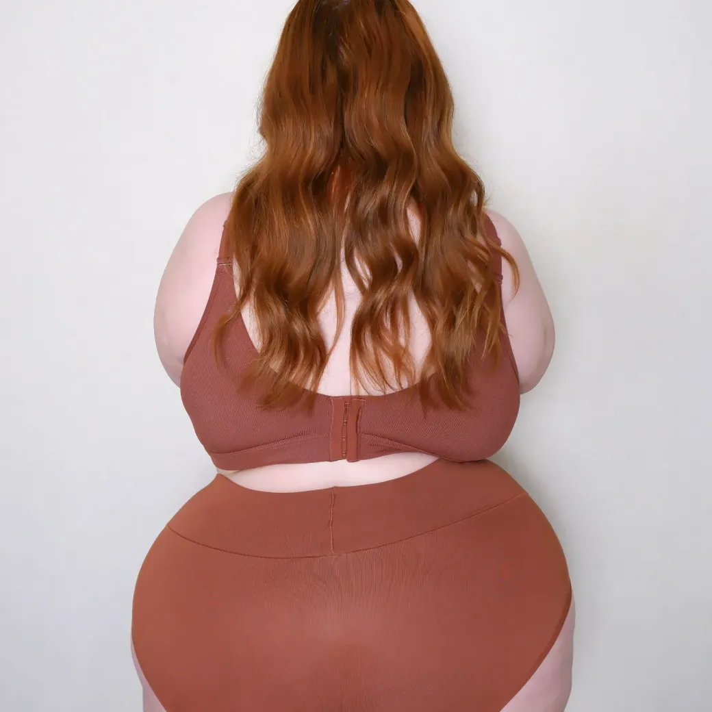 Everyday Ribbed Bra - Root Beer