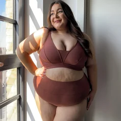 Everyday Ribbed Bra - Root Beer