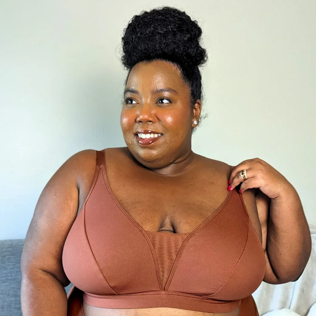 Everyday Ribbed Bra - Root Beer