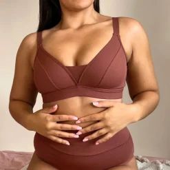 Everyday Ribbed Bra - Root Beer