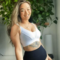 Everyday Ribbed Bra - White