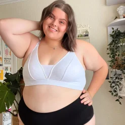 Everyday Ribbed Bra - White