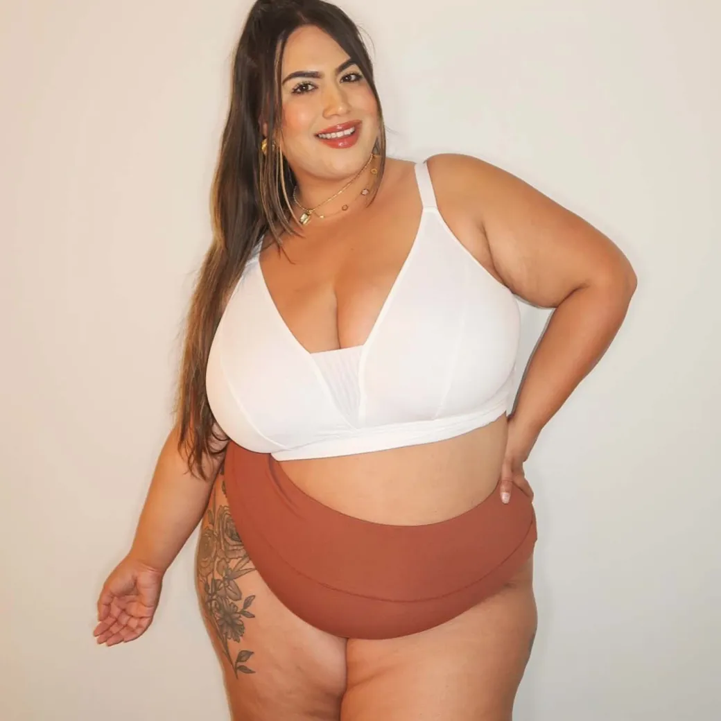 Everyday Ribbed Bra - White