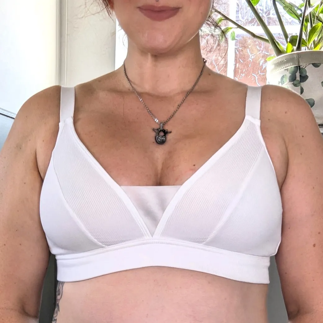 Everyday Ribbed Bra - White
