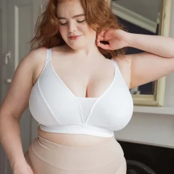 Everyday Ribbed Bra - White