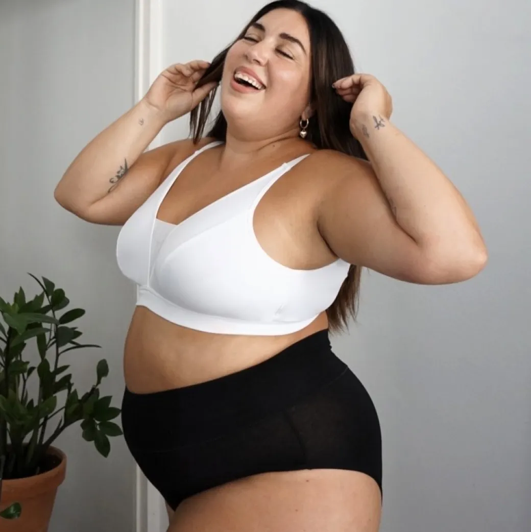 Everyday Ribbed Bra - White