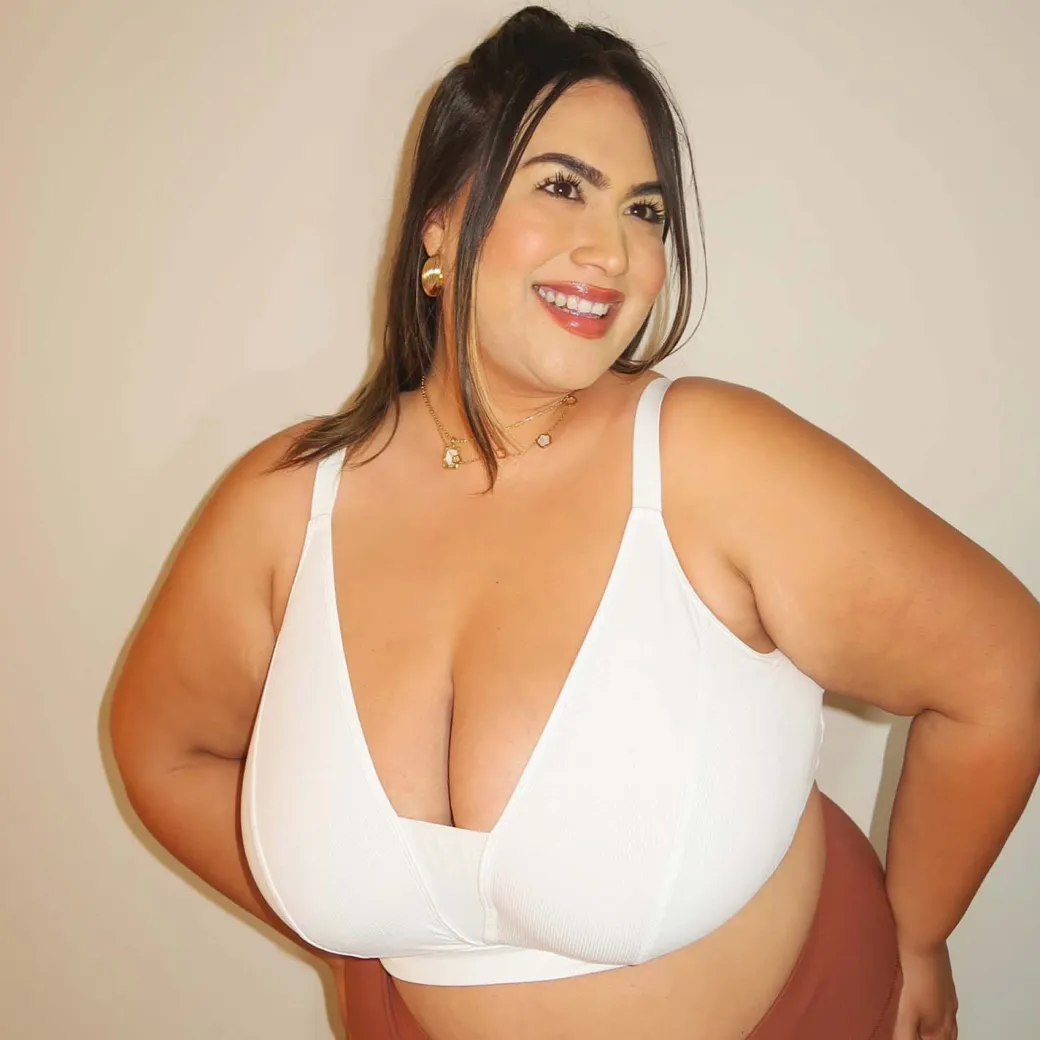 Everyday Ribbed Bra - White