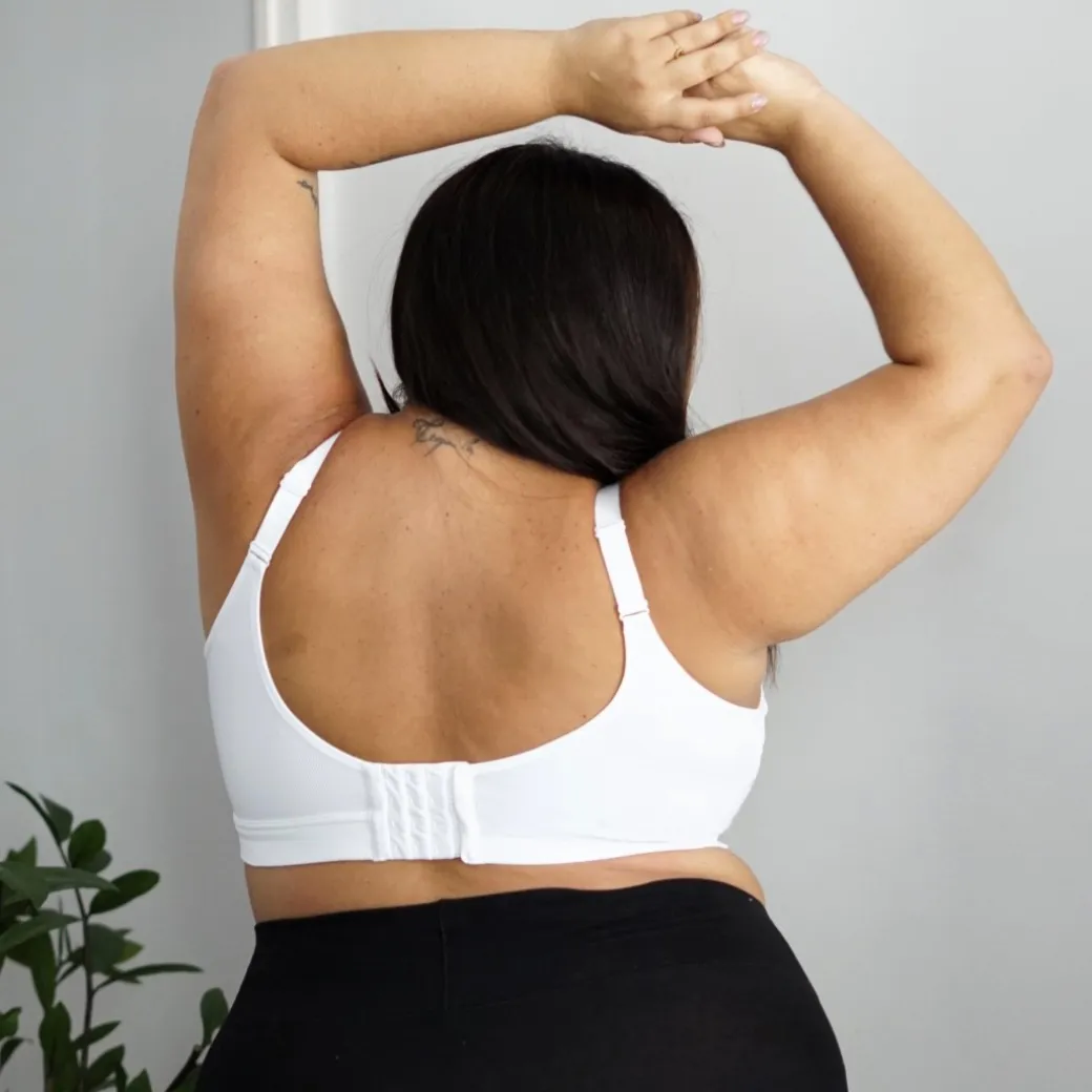Everyday Ribbed Bra - White