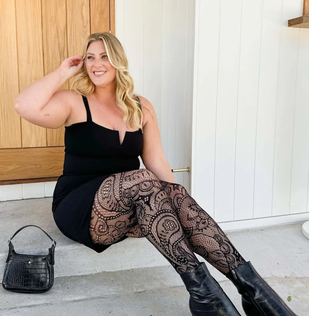 Fishnets - Botanic - Black