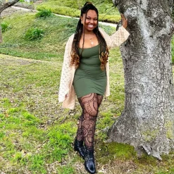 Fishnets - Botanic - Black