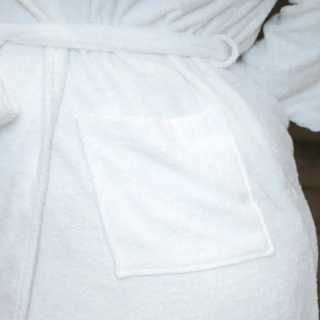 Floof Bath Robe - White