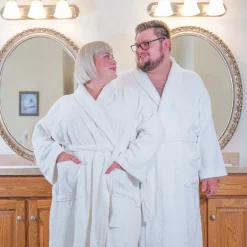 Floof Bath Robe - White