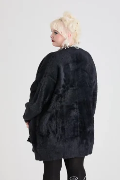 Fluffy Cardigan - Black