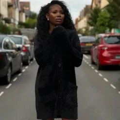 Fluffy Cardigan - Black