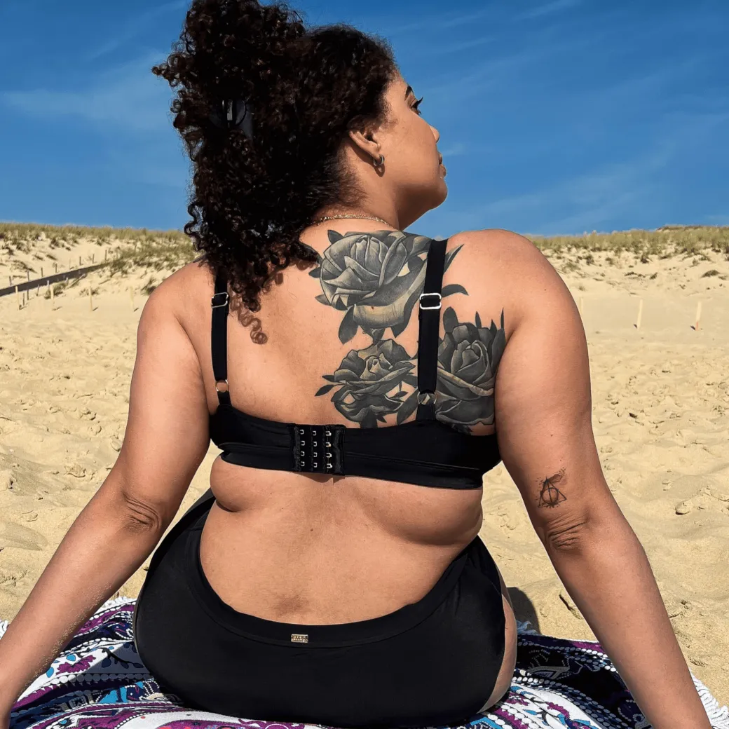 Hasta La Vista Bikini Top - Black