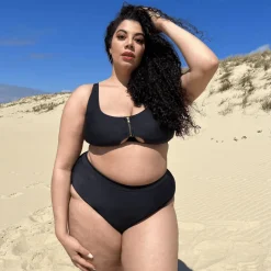 Hasta La Vista Bikini Top - Black