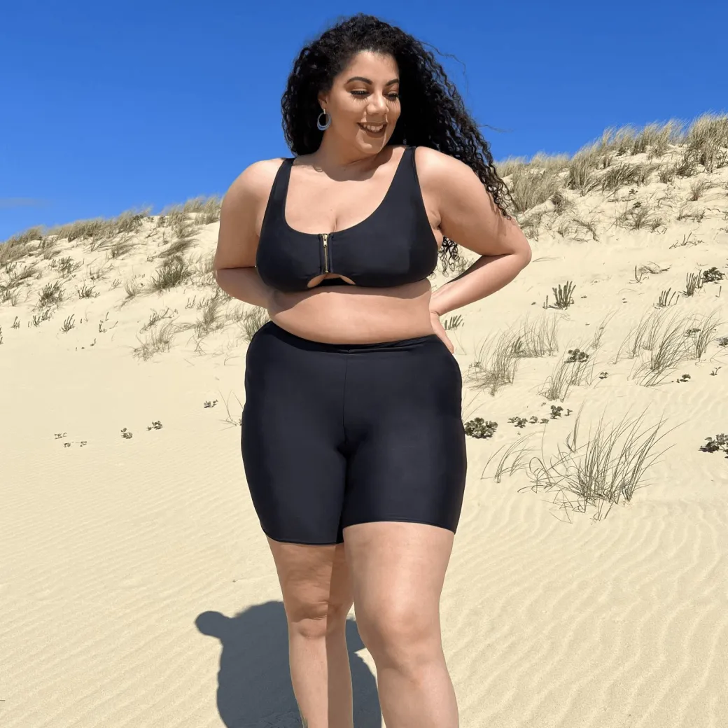 Hasta La Vista Bikini Top - Black