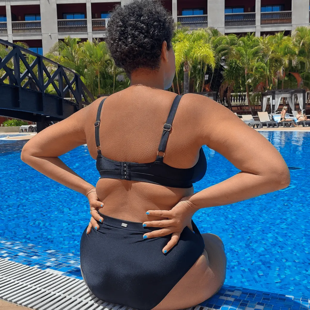 Hasta La Vista Bikini Top - Black
