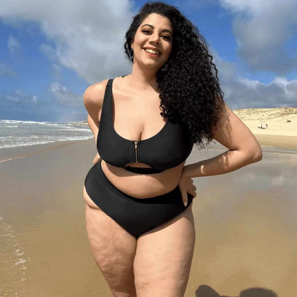 Hasta La Vista Bikini Top - Black