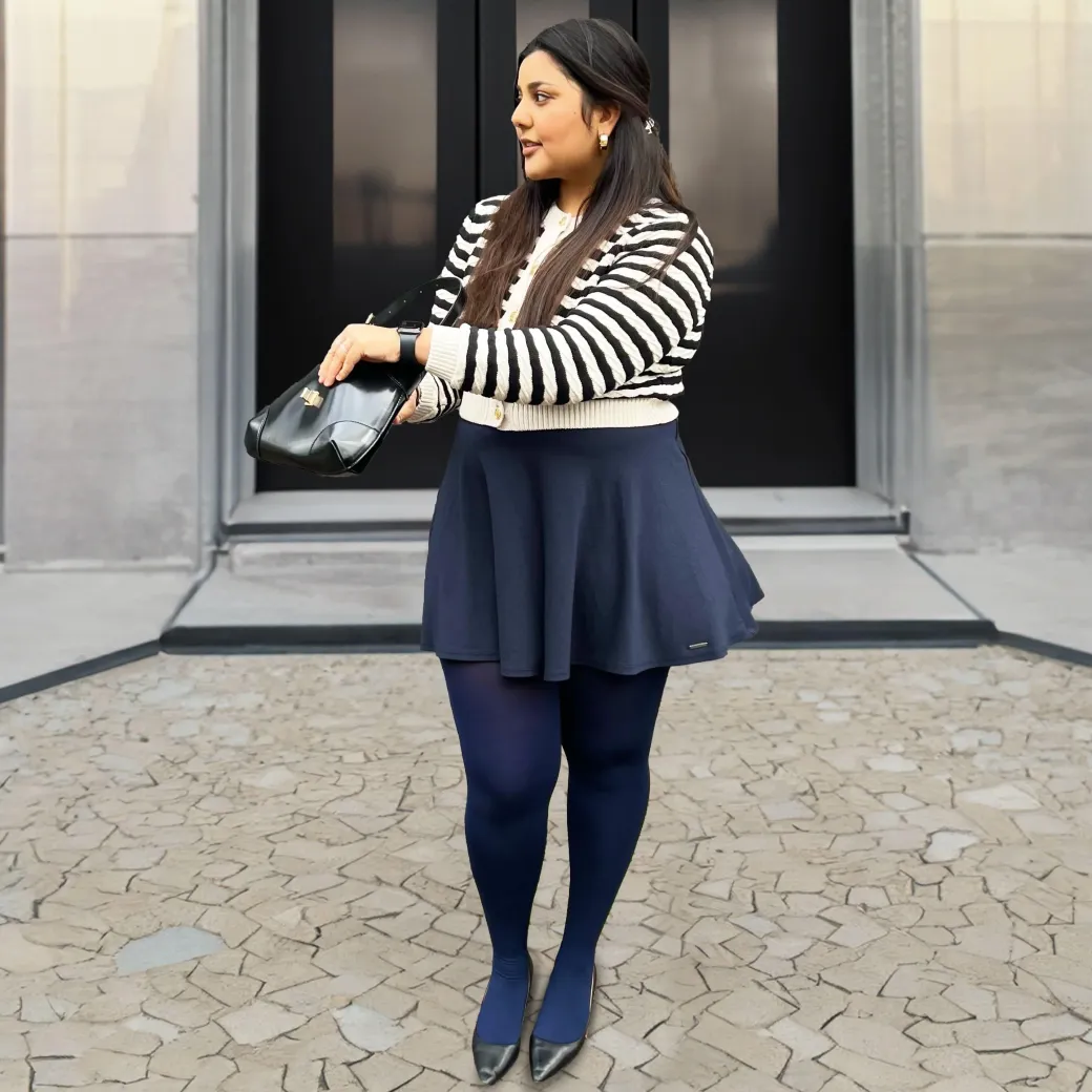 Huggy Light Compression Tights - Navy