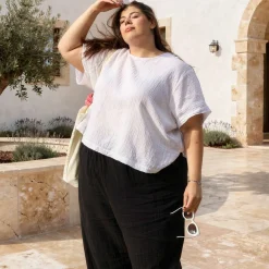Ida Cotton Gauze T-Shirt - White