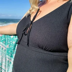 I'll Be Right Here Swimsuit - Black