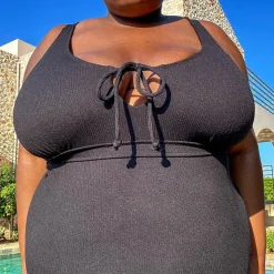 I'll Be Right Here Swimsuit - Black