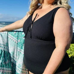 I'll Be Right Here Swimsuit - Black